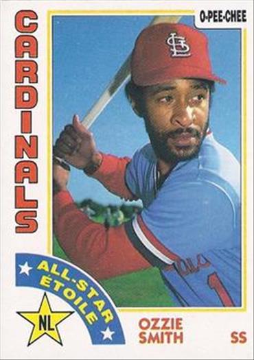 1984 O-Pee-Chee Baseball Cards 389     Ozzie Smith AS